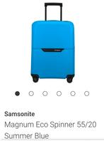 TE KOOP GEVRAAGD: Samsonite Spinner 55cm - Summer Bleu, 50 tot 60 cm, Hard kunststof, Ophalen of Verzenden, Zo goed als nieuw