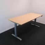 Elektrisch zit-sta bureau, 180 x 80 cm,H75/126cm,Beuken BR24, Ophalen of Verzenden, Elektrisch, Gebruikt, Stabureau