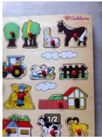Kinder puzzel houten knopjesmerk Eichhorn,br 45 cm H 35 cm, Kinderen en Baby's, Speelgoed | Kinderpuzzels, Ophalen of Verzenden