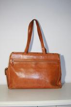 Grote vintage lederen tas voor bijv laptop van El Portal, Ophalen of Verzenden, Gebruikt, Bruin, Overige merken