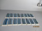 LEGO 12v 16 BLAUWE RAILS Gebogen in zeer goede Staat!!!, Ophalen of Verzenden, Gebruikt, Complete set, Lego