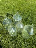 Glazenflessen Schott Duran 10 en  20 liter, Ophalen, Gebruikt, Overige kleuren, Glas