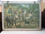 Oude schoolplaat Floris V, Antiek en Kunst, Antiek | Schoolplaten, Ophalen of Verzenden, Geschiedenis