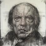 Oude man - Nico Vrielink - Krijt & potlood tekening, Ophalen
