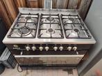 M-System MFT96ZW (Boretti) Gasfornuis en oven, Witgoed en Apparatuur, Fornuizen, Ophalen, Gebruikt, 60 cm of meer, Gas
