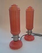 Vintage Art Deco "Bullet" Tafellampen, Huis en Inrichting, Ophalen of Verzenden, Zo goed als nieuw, Minder dan 50 cm