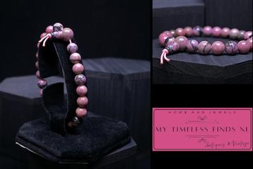 Rhodoniet elastische armband - K3FLH-P6Z3 beschikbaar voor biedingen