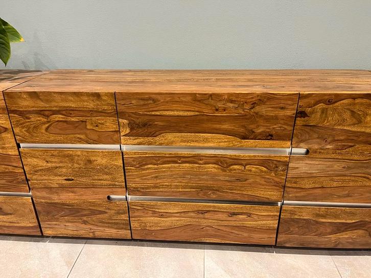 3 Massieve Dressoirs palissander, Huis en Inrichting, Kasten | Dressoirs, Zo goed als nieuw, 150 tot 200 cm, 25 tot 50 cm, Met lade(s)