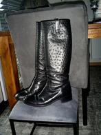 SARTORE zwarte leren laarzen mt. 40 van Pauw, Kleding | Dames, Hoge laarzen, Sartore, Verzenden, Zwart