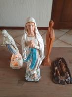 Oude mariabeeldjes 1 met verlichting en merkteken., Antiek en Kunst, Ophalen of Verzenden