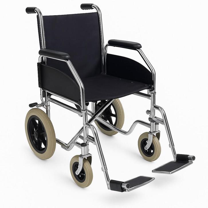 Onverwoestbare Transport rolstoel, inklapbaar., Diversen, Rolstoelen, Zo goed als nieuw, Duwrolstoel, Inklapbaar, Ophalen of Verzenden