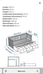 GRATIS OPHALEN Ikea slaapbed/ slaapbank, Huis en Inrichting, Ophalen, Gebruikt, 90 cm, Wit