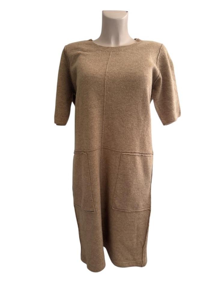 Summum jurk L, Kleding | Dames, Jurken, Zo goed als nieuw, Maat 42/44 (L), Bruin, Onder de knie, Ophalen of Verzenden
