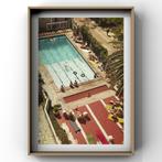 Vintage Fine Art Print Hotel Modernistisch Icon uit Portugal, Ophalen of Verzenden, Nieuw, Minder dan 50 cm