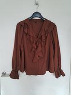 Blouse roesjes maat 2XL bruin nieuw, Verzenden, Nieuw, Bruin
