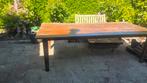 Teakhouten tafel 2.66 meter x1,20 meter, Tuin en Terras, Picknicktafels, Ophalen, Gebruikt, Rechthoekig