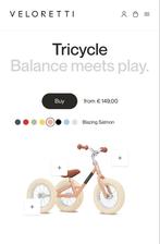 Veloretti Loopfiets Tricycle - Perfecte balans!, Ophalen, Zo goed als nieuw, Loopfiets