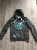 Hoody Super Dry, Kleding | Dames, Truien en Vesten, Ophalen of Verzenden, Zo goed als nieuw, Maat 38/40 (M), Blauw