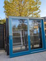 Prachtige SCHUIFPUIEN 2 Stuks Hardhout !!!, Doe-het-zelf en Verbouw, Ophalen, Gebruikt, 225 cm of meer, Inclusief glas