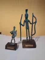 Twee bronzen beeldjes - Sardinië Nuragica & Franco d'Aspro, Antiek en Kunst, Ophalen of Verzenden