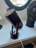 Vintage Bruine Spot Lamp, Gebruikt, Metaal of Aluminium, Vintage, Ophalen of Verzenden