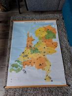 Schoolplaat, kaart van Nederland, Ophalen of Verzenden, Aardrijkskunde