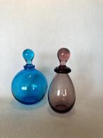 Twee vintage flesjes met stop, Ophalen of Verzenden