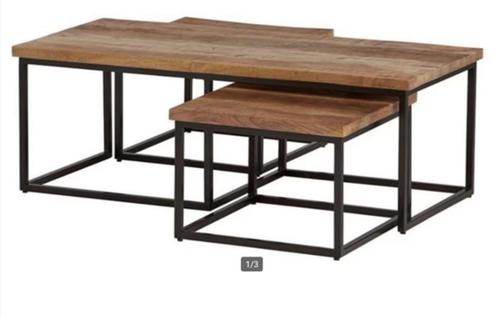 Salontafel set Casa, mangohout, Huis en Inrichting, Tafels | Salontafels, Nieuw, Minder dan 50 cm, 50 tot 100 cm, 100 tot 150 cm