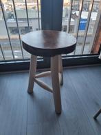 Houten Tafeltje / Krukje, Ophalen, Gebruikt, Bruin, Landelijk