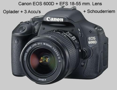 Canon EOS 600D Camera, Audio, Tv en Foto, Fotocamera's Digitaal, Zo goed als nieuw, Spiegelreflex, Canon, Geen optische zoom, Ophalen of Verzenden