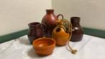 Keramiek meijer, adco, de graaff, urk, roodbruin, brocante, Ophalen of Verzenden