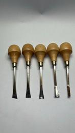Handpalmgutsen gutsen 5x ( beitels carving tools ), Hobby en Vrije tijd, Ophalen of Verzenden, Zo goed als nieuw
