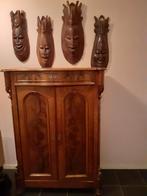 Prachtige houten maskers, groot model, Ophalen