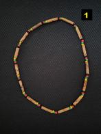 Reggae rasta ketting, elastisch, kokos. 2 soorten (Nieuw), Ophalen of Verzenden, Nieuw, Bruin, Overige materialen