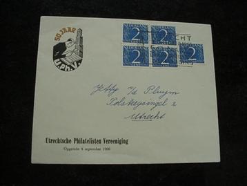 FDC uit 1956, t.g.v. 50 jaar bestaan U.Ph.V. beschikbaar voor biedingen