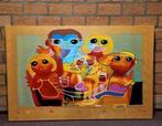 Origineel schilderij Ad Verstijnen – 140 x 90 cm – kleurrijk, Ophalen of Verzenden