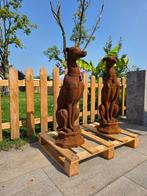 💥💥 Set XL Windhonden - Gietijzer - Cortenstaal, Tuin en Terras, Dierenbeeld, -, -, Ophalen of Verzenden