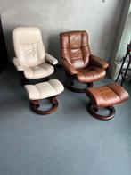 stoel stressless, Ophalen, Bruin, Leer, Zo goed als nieuw