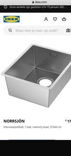 NORRSJON Spoelbak 37x44 Roestvrijstaal (nieuw in de doos)., Minder dan 50 cm, Nieuw, Ophalen of Verzenden, Minder dan 100 cm