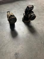 Twee vintage fietslampen op carbid, Ophalen of Verzenden, Gebruikt, Overig, Voorlicht