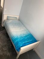 Woood éénpersoonsbed 90x200, Kinderen en Baby's, Kinderkamer | Bedden, Gebruikt, Ophalen of Verzenden, 85 tot 100 cm, Matras