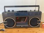 Zwarte ghettoblaster AudioSonic TBS-4220 radio cassette '80, Audio, Tv en Foto, Radio's, Gebruikt, Ophalen of Verzenden, Radio