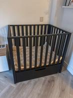 TWF Babybox Zwart met Lade, Kinderen en Baby's, Boxen, Ophalen, Gebruikt, Vierkant, Boxkleed
