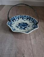 Delfts blauw schaaltje schaal rond vintage retro ram zilver, Antiek en Kunst, Ophalen of Verzenden