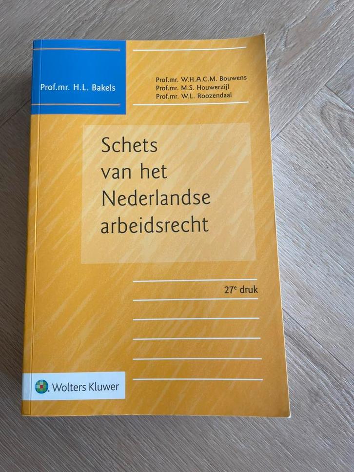 Schets van het  Nederlandse arbeidsrecht -  27e druk, Boeken, Studieboeken en Cursussen, Zo goed als nieuw, WO, Alpha, Ophalen of Verzenden