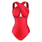 Rode monokini (sexy rood zwempak badpak dames vrouwen), Verzenden, Nieuw, Rood, Badpak