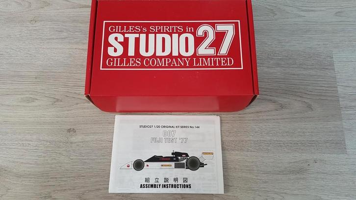 Studio27 1/20 Tyrrell 007 Fuji test 1977 multimedia kit, Hobby en Vrije tijd, Modelbouw | Auto's en Voertuigen, Nieuw, Auto, Groter dan 1:32