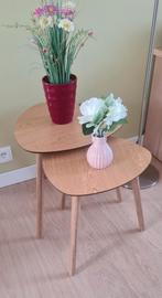 2 nieuwe BIJZETTAFEL/SIDETABLE, Huis en Inrichting, Tafels | Bijzettafels, Ophalen of Verzenden, Zo goed als nieuw, Rechthoekig