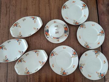Royal Mosa Plateel Maastricht Art Deco serviesdelen beschikbaar voor biedingen