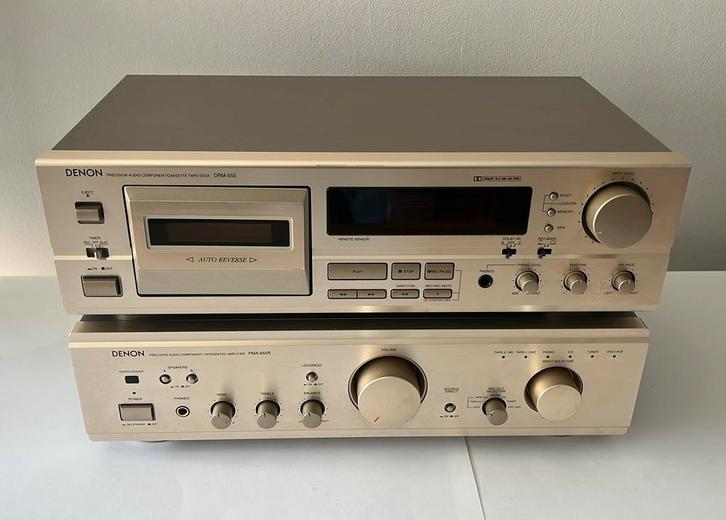 Denon PMA-655R + denon drm-555, Audio, Tv en Foto, Stereo-sets, Gebruikt, Cassettedeck, Denon, Losse componenten, Ophalen of Verzenden